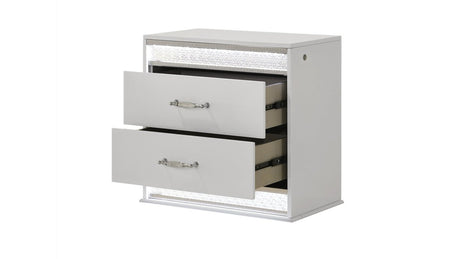 Glam Modern 5 - Piece Queen Wood Bedroom Set With LED Lighting - Veluna - Sleep Galleria