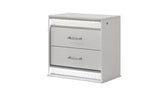 Glam Modern 5 - Piece Queen Wood Bedroom Set With LED Lighting - Veluna - Sleep Galleria