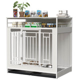 Heavy Duty Wooden Dog Crate Furniture With Storage - Sleep Galleria