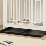 Heavy Duty Wooden Dog Crate Furniture With Storage - Sleep Galleria