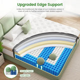 Medium Hybrid 12 - Inch Gel Memory Foam Mattress - Veluna - Sleep Galleria