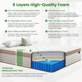 Medium Hybrid 12 - Inch Gel Memory Foam Mattress - Veluna - Sleep Galleria