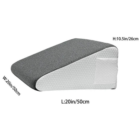 Memory Foam Soft Triangle Bed Wedge Pillow for Sleeping - Veluna - Sleep Galleria