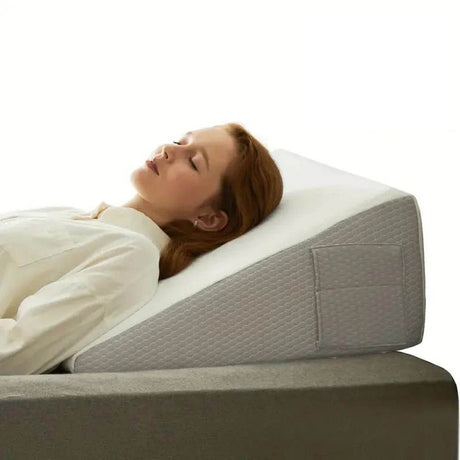 Memory Foam Soft Triangle Bed Wedge Pillow for Sleeping - Veluna - Sleep Galleria