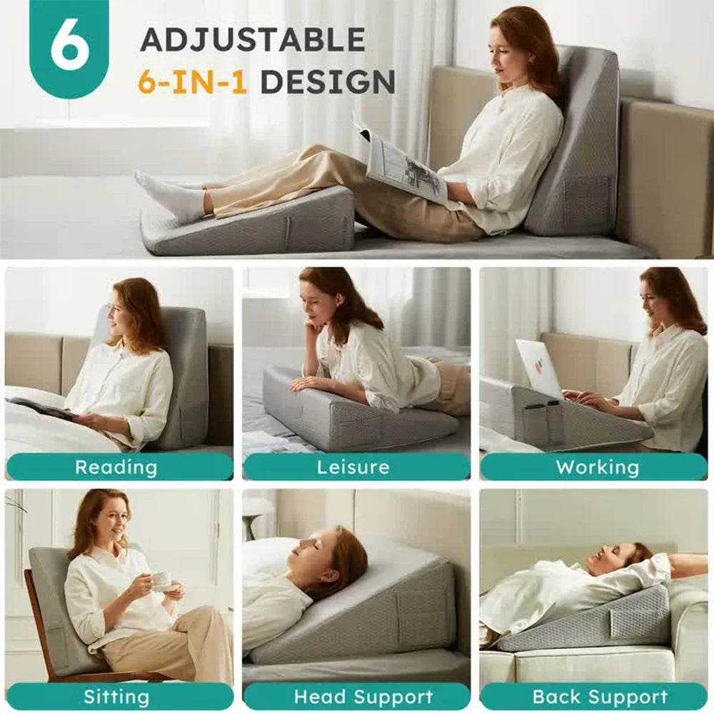 Memory Foam Soft Triangle Bed Wedge Pillow for Sleeping - Sleep Galleria