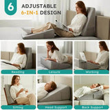 Memory Foam Soft Triangle Bed Wedge Pillow for Sleeping - Sleep Galleria