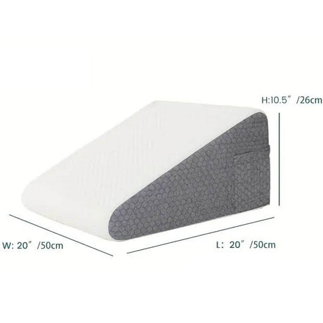 Memory Foam Soft Triangle Bed Wedge Pillow for Sleeping - Veluna - Sleep Galleria