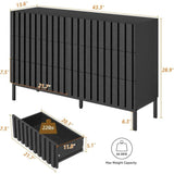 Modern Fluted Solid Wood Bedroom Furniture Set - Sleep Galleria