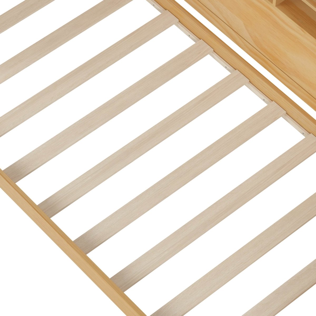 Multi - Functional Wooden Twin Bed With Trundle And Desk - Veluna - Sleep Galleria