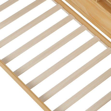 Multi - Functional Wooden Twin Bed With Trundle And Desk - Veluna - Sleep Galleria