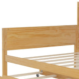 Multi - Functional Wooden Twin Bed With Trundle And Desk - Veluna - Sleep Galleria