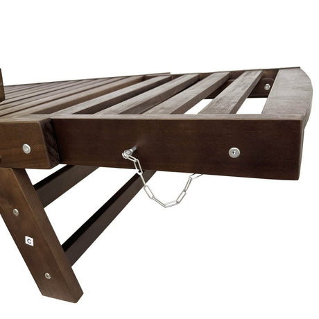 Outdoor Adjustable Acacia Wood Patio Daybed With Cushions - Sleep Galleria