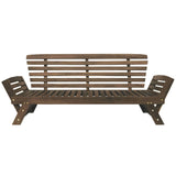 Outdoor Adjustable Acacia Wood Patio Daybed With Cushions - Sleep Galleria