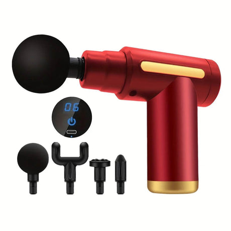 Portable Digital Fascia Gun with LED Display and Six - Speed Settings - Veluna - Sleep Galleria