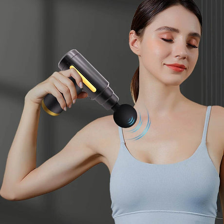 Portable Digital Fascia Gun with LED Display and Six - Speed Settings - Veluna - Sleep Galleria