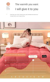 Soft Lamb Velvet Warm Winter Quilt Blanket - Sleep Galleria
