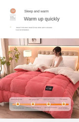 Soft Lamb Velvet Warm Winter Quilt Blanket - Sleep Galleria