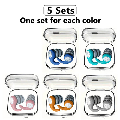 Soft Nano Silica Gel Noise Reduction Earplugs - Sleep Galleria