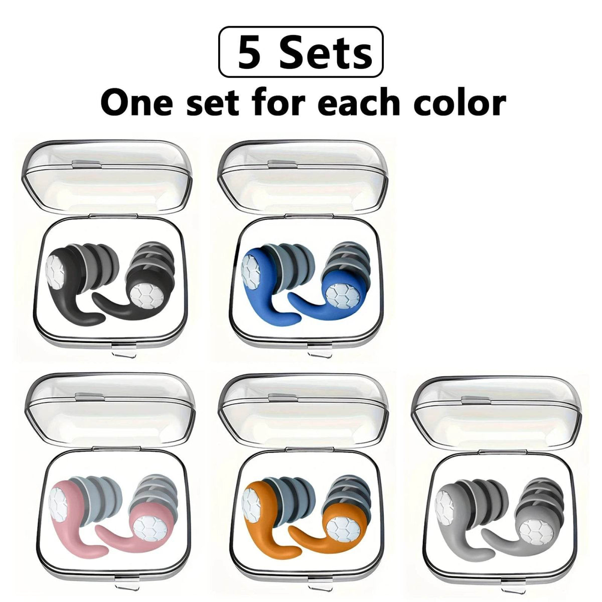 Soft Nano Silica Gel Noise Reduction Earplugs - Sleep Galleria