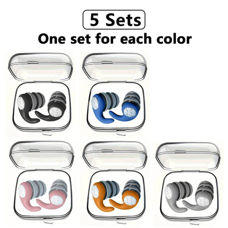Soft Nano Silica Gel Noise Reduction Earplugs - Sleep Galleria