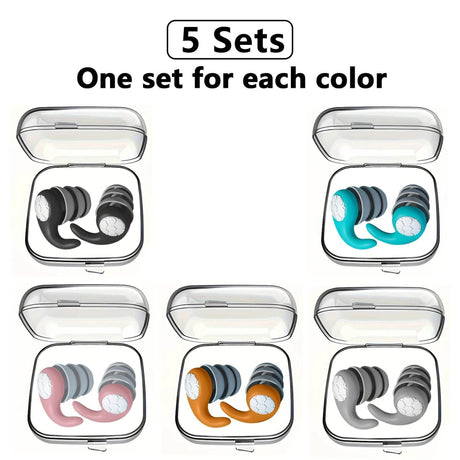 Soft Nano Silica Gel Noise Reduction Earplugs - Sleep Galleria