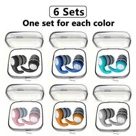 Soft Nano Silica Gel Noise Reduction Earplugs - Sleep Galleria