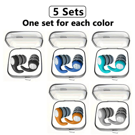 Soft Nano Silica Gel Noise Reduction Earplugs - Sleep Galleria