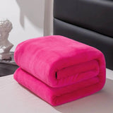 Thickened Fleece Solid Color All - Season Blanket - Veluna - Sleep Galleria