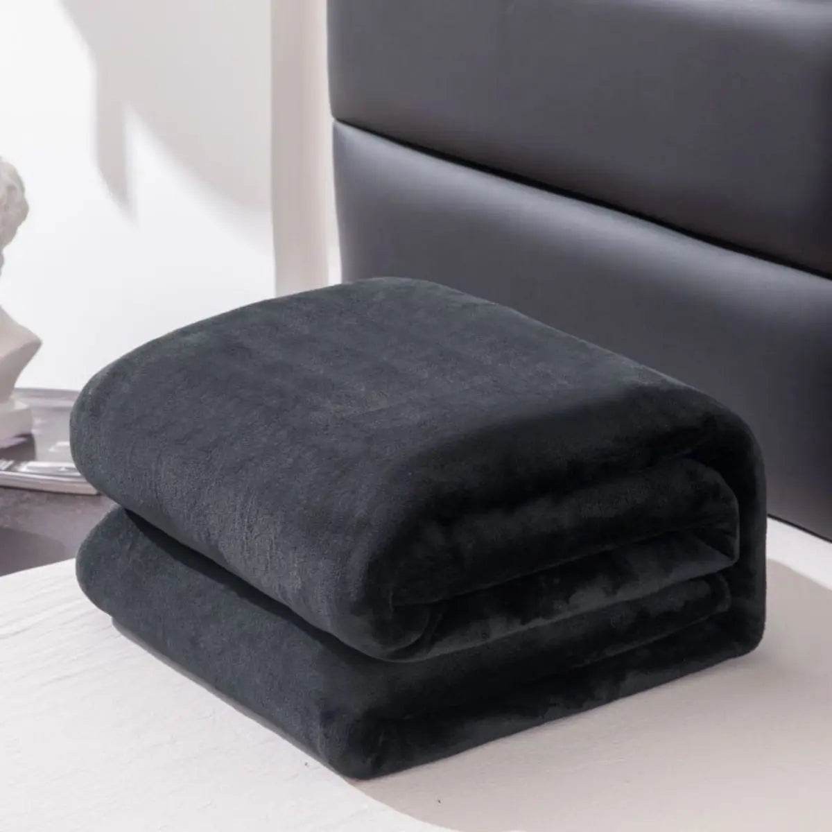 Thickened Fleece Solid Color All - Season Blanket - Veluna - Sleep Galleria