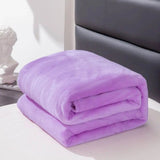 Thickened Fleece Solid Color All - Season Blanket - Veluna - Sleep Galleria