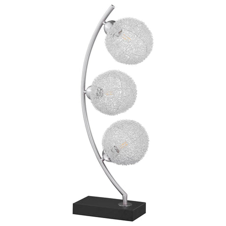 Three - Light Woven Spherical Metal LED Table Lamp - Veluna - Sleep Galleria