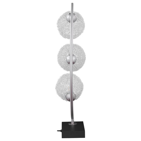 Three - Light Woven Spherical Metal LED Table Lamp - Veluna - Sleep Galleria