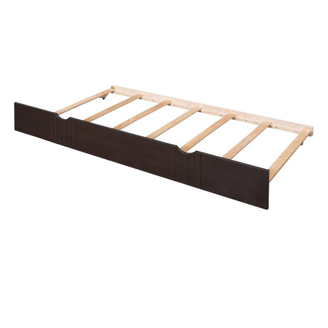 Twin Size Solid Wood Daybed With Trundle Bed - Veluna - Sleep Galleria