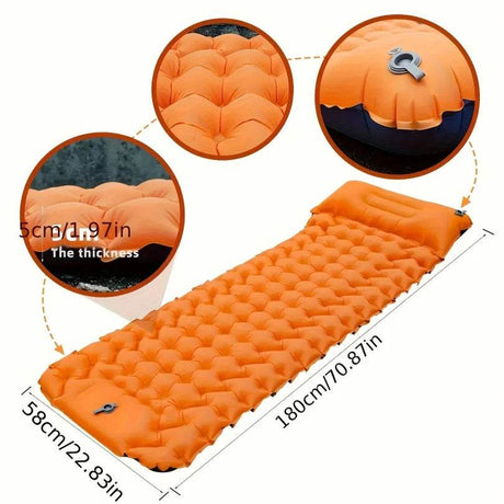 Ultralight Inflatable Camping Sleeping Pad with Pillow - Veluna - Sleep Galleria