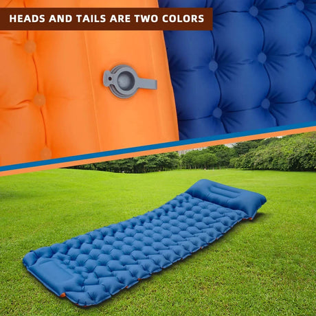 Ultralight Inflatable Camping Sleeping Pad with Pillow - Veluna - Sleep Galleria
