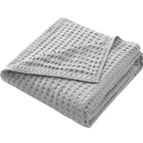 Waffle Pattern 100% Cotton Lightweight Summer Blanket - Sleep Galleria