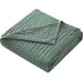 Waffle Pattern 100% Cotton Lightweight Summer Blanket - Sleep Galleria