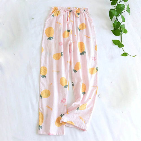 Women’s Cotton Printed Loose Pajama Sleep Bottoms - Veluna - Sleep Galleria