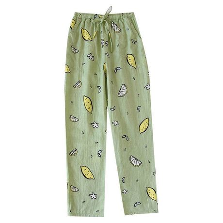 Women’s Cotton Printed Loose Pajama Sleep Bottoms - Veluna - Sleep Galleria