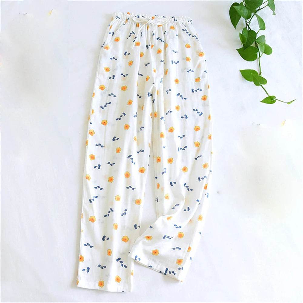 Women’s Cotton Printed Loose Pajama Sleep Bottoms - Veluna - Sleep Galleria