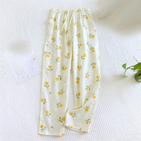 Women’s Cotton Printed Loose Pajama Sleep Bottoms - Veluna - Sleep Galleria