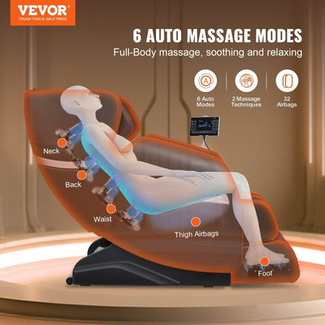 Full Body Zero Gravity Recliner with 3D Shiatsu - Vevor - Sleep Galleria