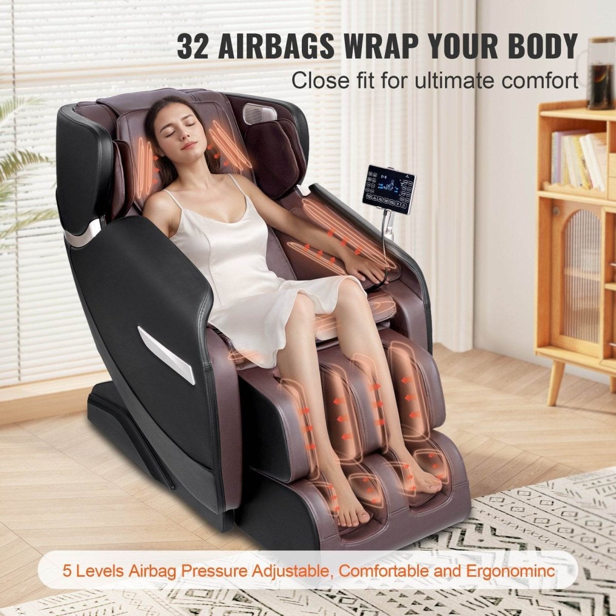 Full Body Zero Gravity Recliner with 3D Shiatsu - Vevor - Sleep Galleria