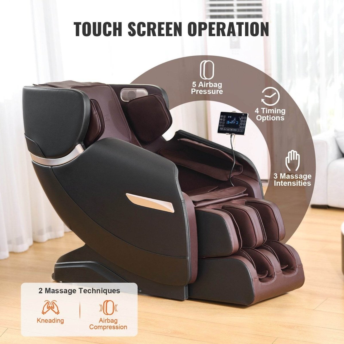 Full Body Zero Gravity Recliner with 3D Shiatsu - Vevor - Sleep Galleria