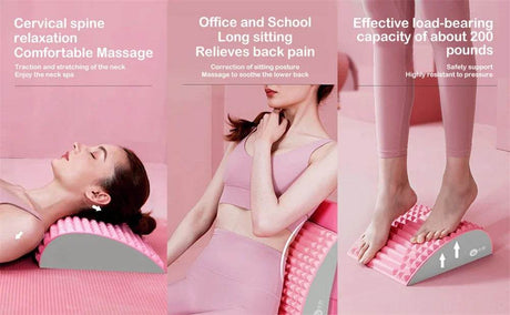 Lumbar Support Back Stretcher Massage Device - WEPIZAZZ - Sleep Galleria