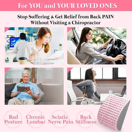 Lumbar Support Back Stretcher Massage Device - WEPIZAZZ - Sleep Galleria