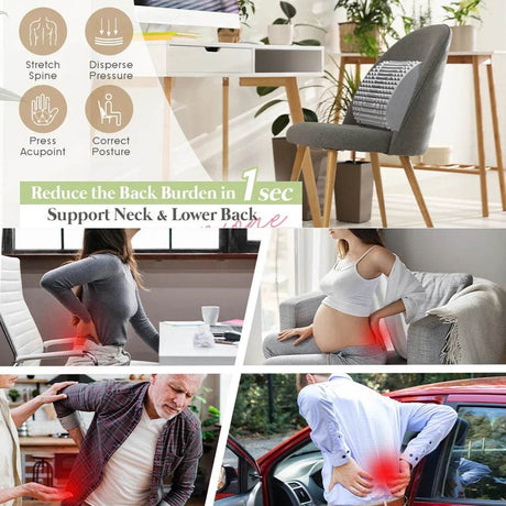 Lumbar Support Back Stretcher Massage Device - WEPIZAZZ - Sleep Galleria