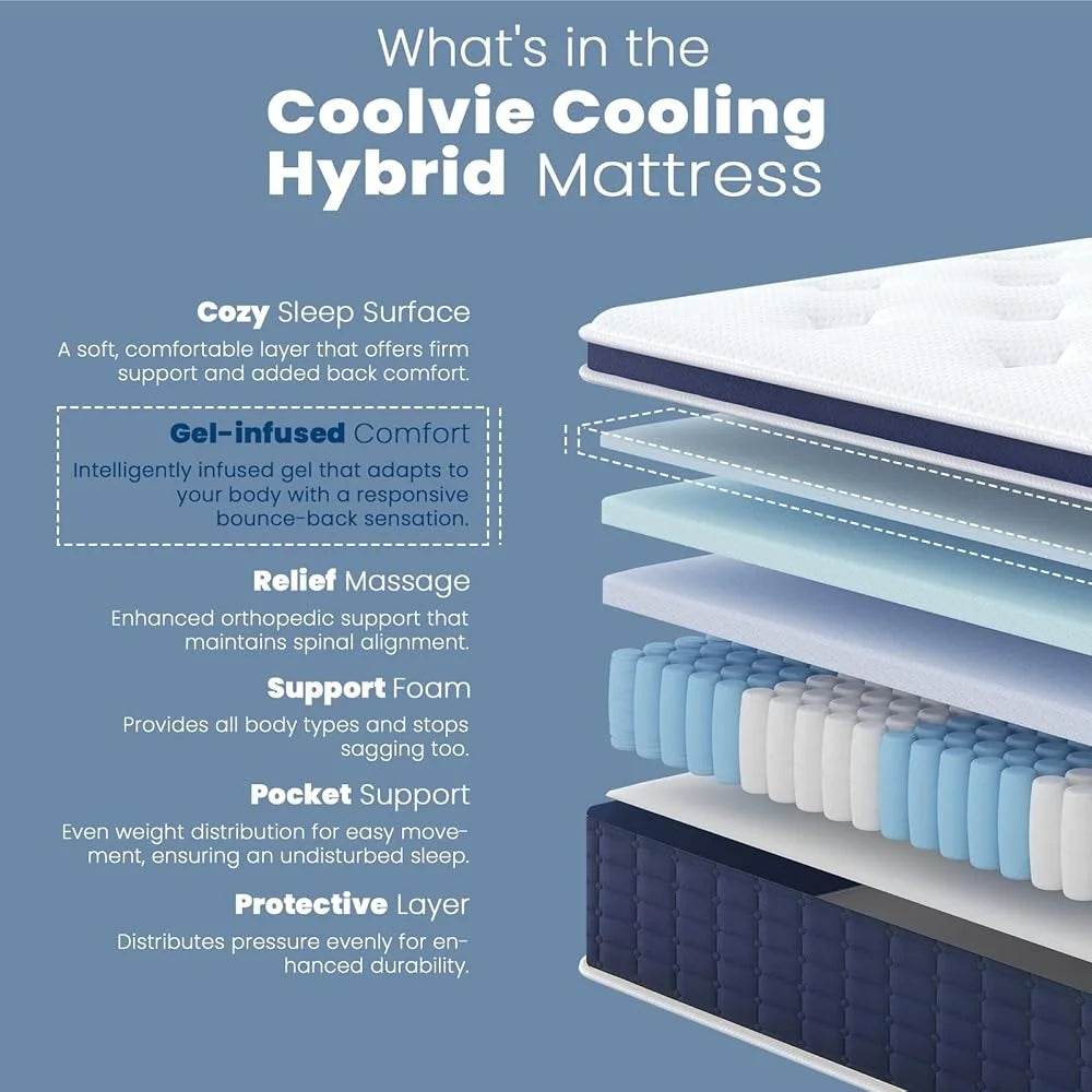 11-Inch Cooling Gel Memory Foam Mattress - Sleep Galleria