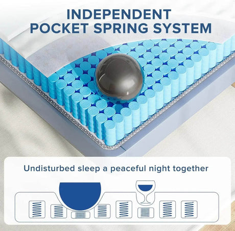 12 - Inch Hybrid Bamboo Gel Mattress - XMSJ - Sleep Galleria