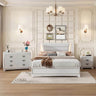 3 - Piece Modern Upholstered Bedroom Furniture Set With LED Lights - XMSJ - Sleep Galleria